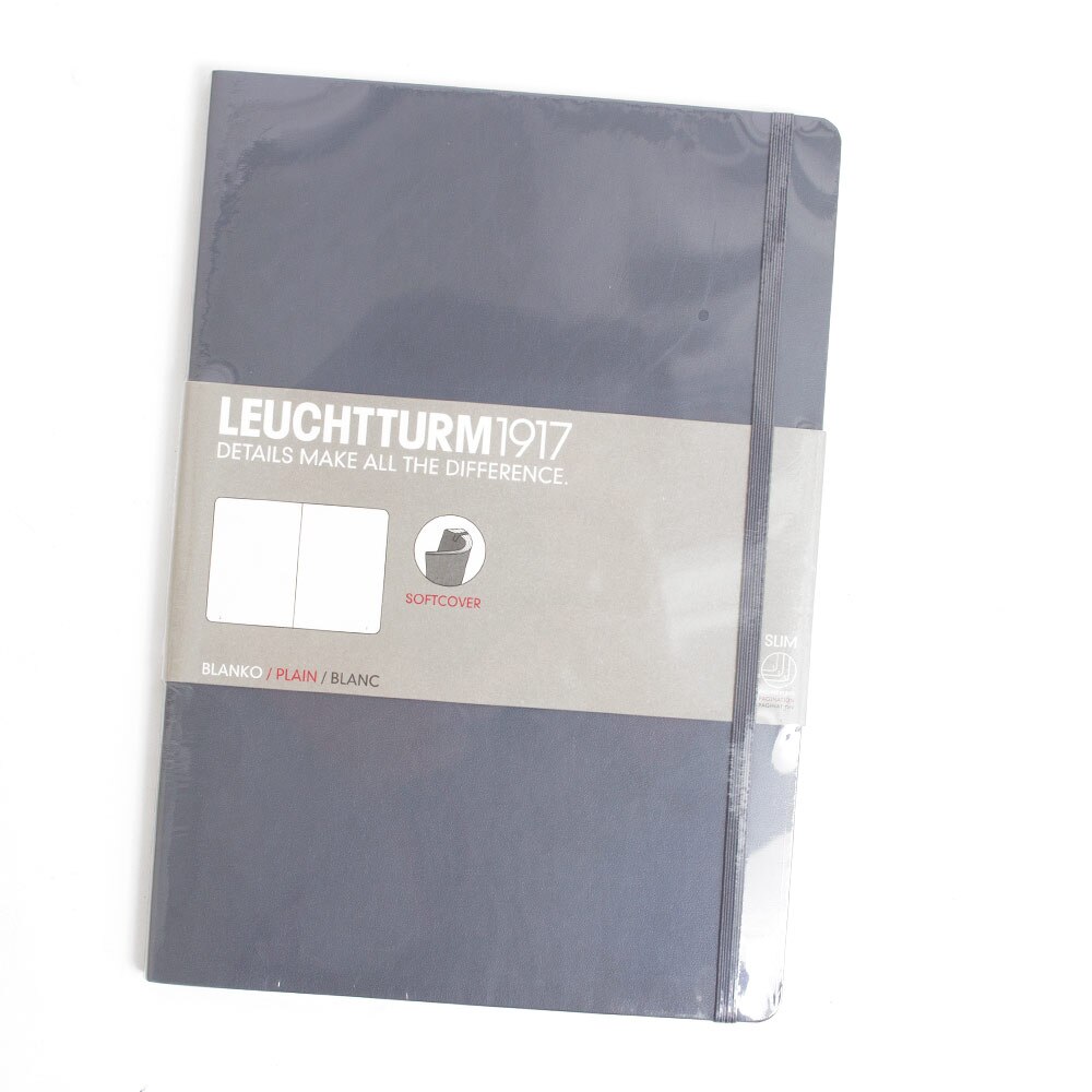 Leuchtturm, Composition Book, Art & School, Softcover, B5, Plain, 255329, Anthracite